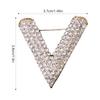 Women's V Shape Brooch Pin Metal Lapel Pins Anti Slip Clothing Accessory for Blouses Sweaters Coats