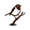 2 Stück Vogelförmige Kunst-Silhouette-Dekoration, Metall-Silhouette-Kunst, Hofdekoration