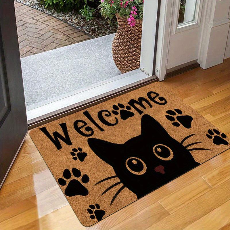 Cross-Border Flannel Floor Mat: Water-Absorbent, Anti-Slip Entrance, Hallway & Bathroom Carpet 40*60cm