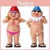 Nahá Pryskyřičná Trpasličí Soška Pro Kouzelnou Zahrádku Nudistický Dárek
