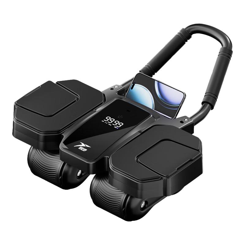 Smart Automatic Rebound 4-Wheel Ab Roller