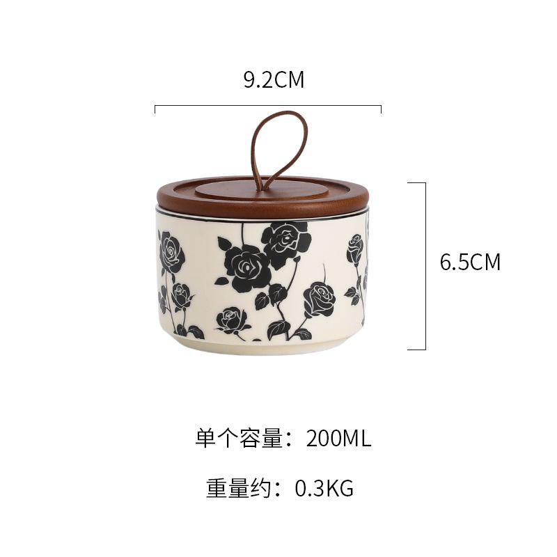Tea storage Ceramic storage tank household sealed high appearance level coffee can food storage