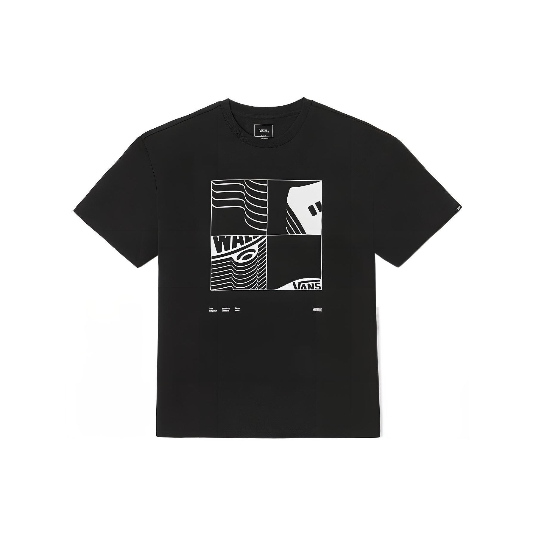 

Vans Black Geometric Print Crew Neck Short Sleeve T-Shirt VN0009ZVBLK M