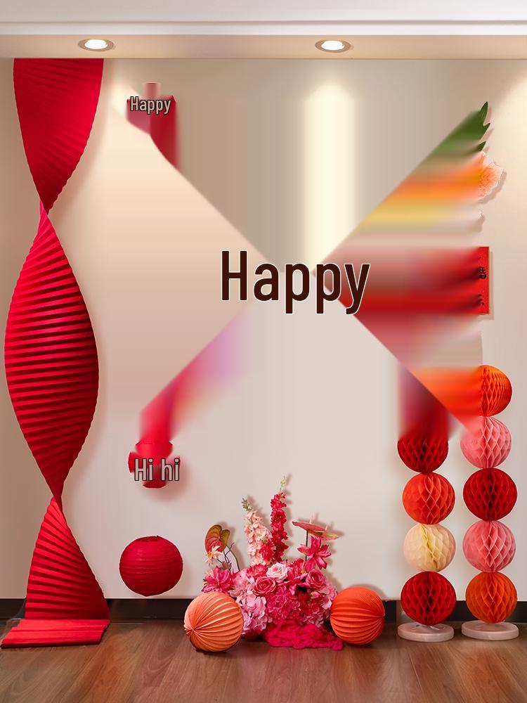 Elegant Wedding Room Decoration Set: Complete Background Wall & Living Room Decorations