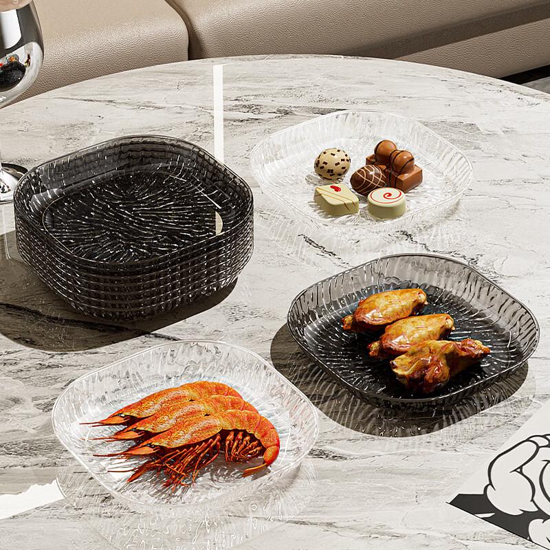 Lätt Lyx Glaciärmönster Snackstallrik