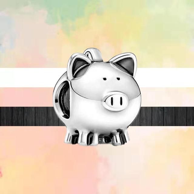 Neue Tier Stil Glückliche Katze Hund Panda Bär Löwe Schlange Kaninchen DIY Perlen Fit Original Mode Charms Silber Farbe Armbänder schmuck