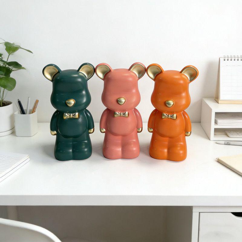 Luxury Large Capacity Bear Piggy Bank for Kids - Decorative Living Room Ornament