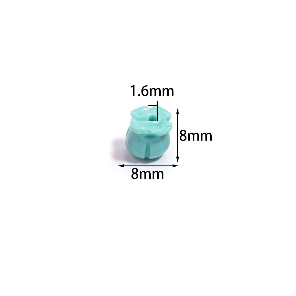 20 Stück/Los Farbverlauf Imitation Koralle Maiglöckchen Perlen Lose Perlen Zur Schmuckherstellung Armband Halskette Zubehör