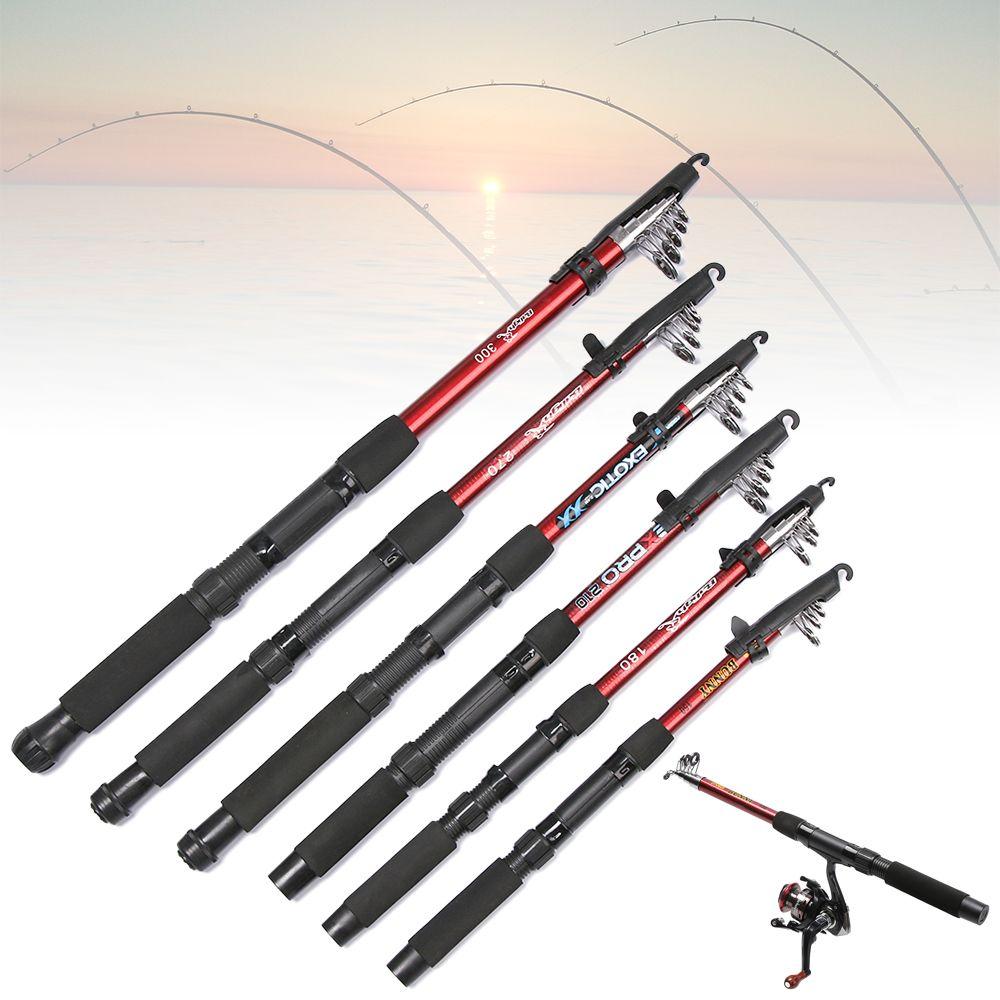 1.5-3.0m Outdoor Fiberglass Sea Fishhing Rod Portable Spinning Telescopic Fishing Rod Pole Hard Durable Fishing Tackle Tools