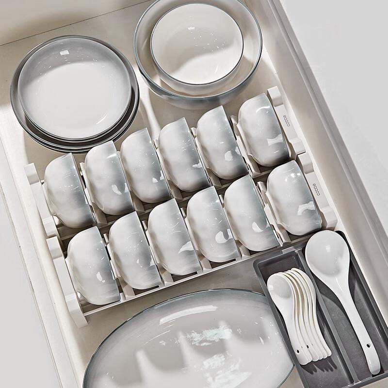 ZISIZ Stone Grain Underglaze Ceramic Dinnerware Set