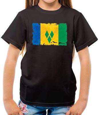 Vlag van Saint Vincent en de Grenadines - Kinder T-shirt - Vincentiaans Vincy Eiland