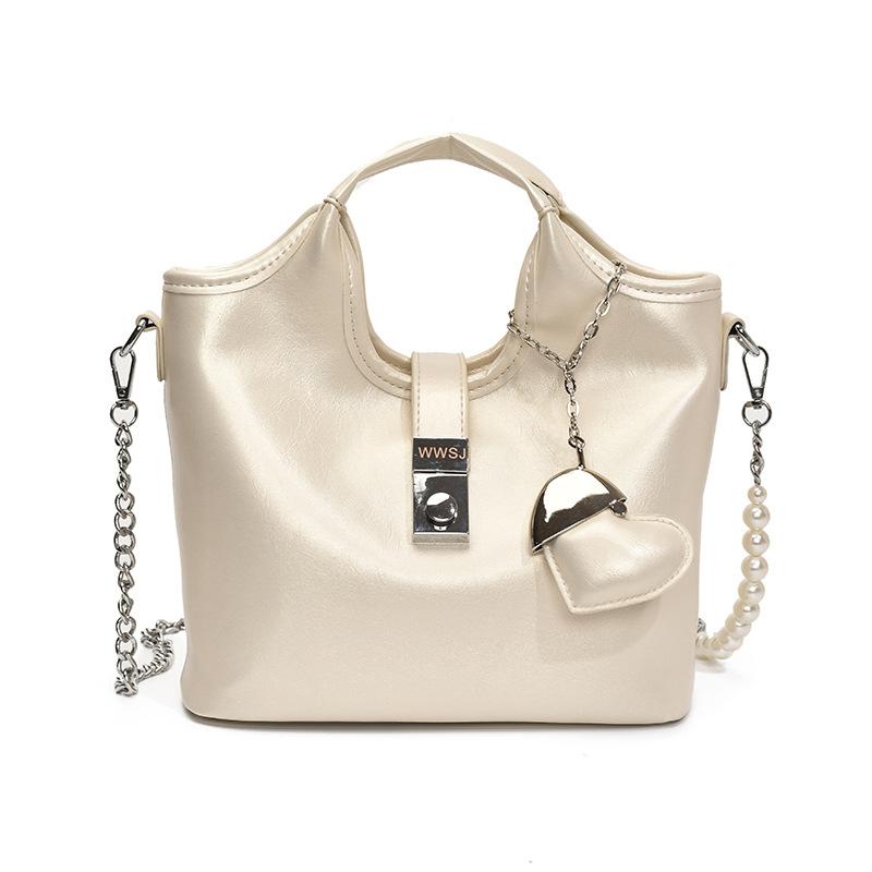 

Женская сумка-тоут Новая повседневная вместительная сумка через плечо Универсальная сумка-мессенджер no pendant белый