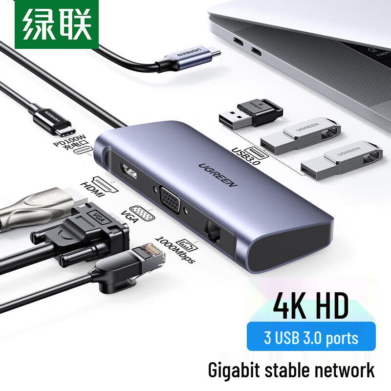 UGREEN 7-in-1 USB-C Multi-function Docking Station