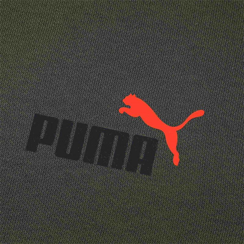 New PUMA ESS+ 2 Col FW24 Sweatshirt Men's Dark Olive 674471-76