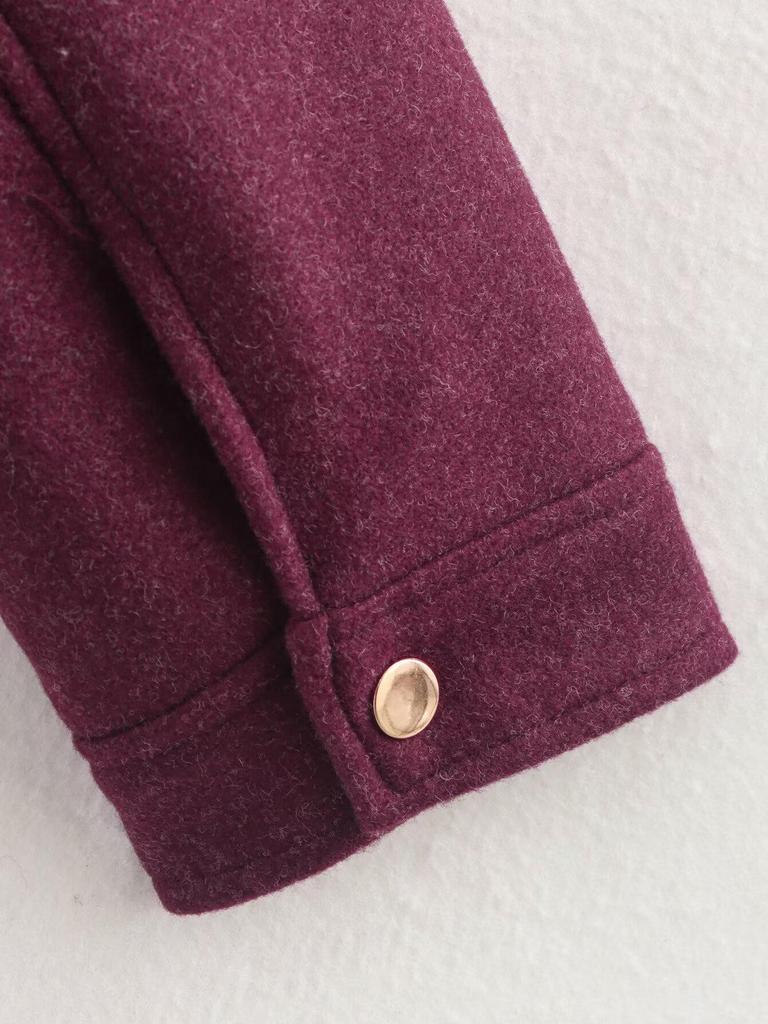 Autumn 2024 Women's European & American Style Tweed Zipper Pocket Jacket