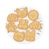 8Pcs Dogs Head Cookie Cutters Cartoon Pressable Biscuits Mold Party Supplies