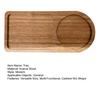 Wooden Serving Tray Cashew Nut Shape Tea Service Tray Artistic Craftsmanship Snacks Desserts Breakfast Dinner Transport Tray