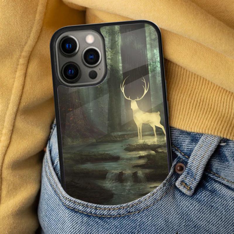 Deer Soft Phone Case for iPhone 17 Air 16e Pro max 15 Pro 13 14 Plus 11 12 MagSafe Magnetic Coque