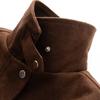 Womens Vintage Loose Fit Jacket Solid Color Turn Down Collar Zip Up Casual Outerwear Fall 2025