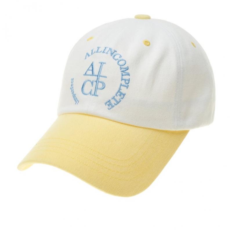 Allincomplete Round Logo Ballcap   White Block