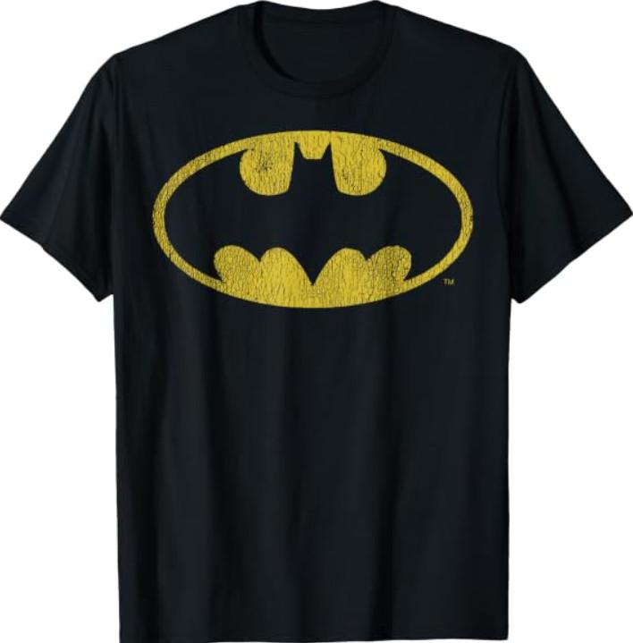 DC Comics Batman Distressed Classic Logo Short Sleeve T-Shirt