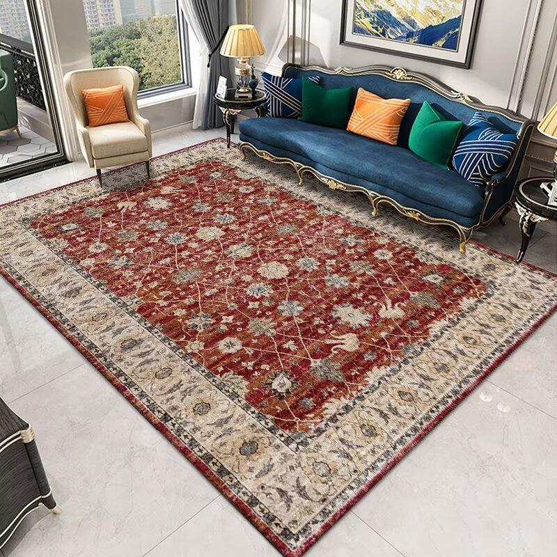 New Persian Ethnic Style Carpet for Living Room Decoration Home Retro Distressed Large Area Rugs Bedroom Boho Non-slip Floor Mat