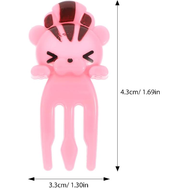 TOYANDONA 8Pcs Animal Food Picks, Mini Bento Food Picks Cute Cartoon Animal Fruit Picks for Kids Lunch Box Party Supplies