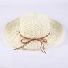 Spring and Summer New Straw Hat Women's Summer Foldable Beach Hat Women's Vacation Visor Bow Straw Hat