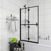 Paroi de douche pliable ESG Noir 80 x 140 cm
