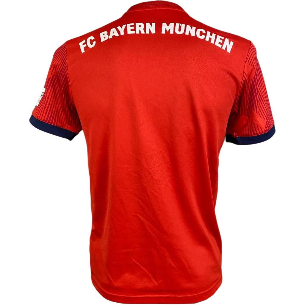 Adidas Bayern Comfortable Fitted Short Sleeve Football Shirt Men Tops Red CF5433