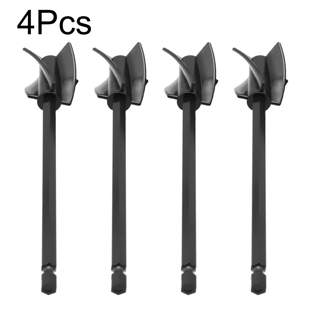 16.5x3.4cm Stirring Paddles 4pcs ABS Attachment Drill Paint