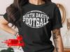 North Dakota Football T-Shirt Comfort Colors Distressed Look State Pride