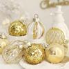25PCS Weihnachtsschmuck Boutique PET Bemalte Weihnachtskugel-Set Weihnachtsbaumdekoration Kugeln Weihnachten Festival Home Decor