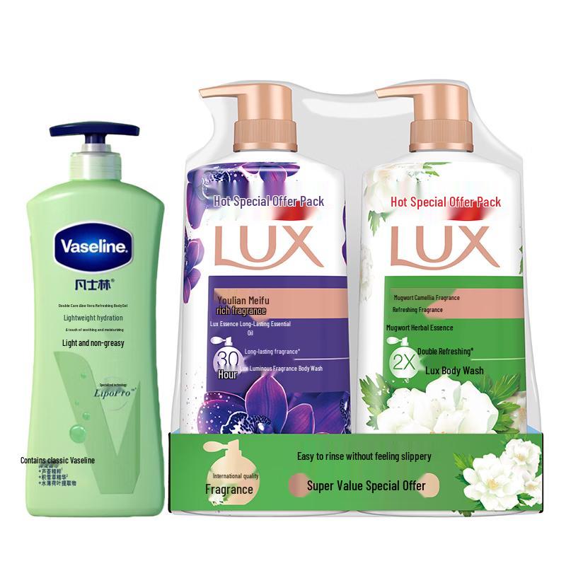

Vaseline Aloe Fresh Body Lotion with Wormwood & Lotus Body Wash Set