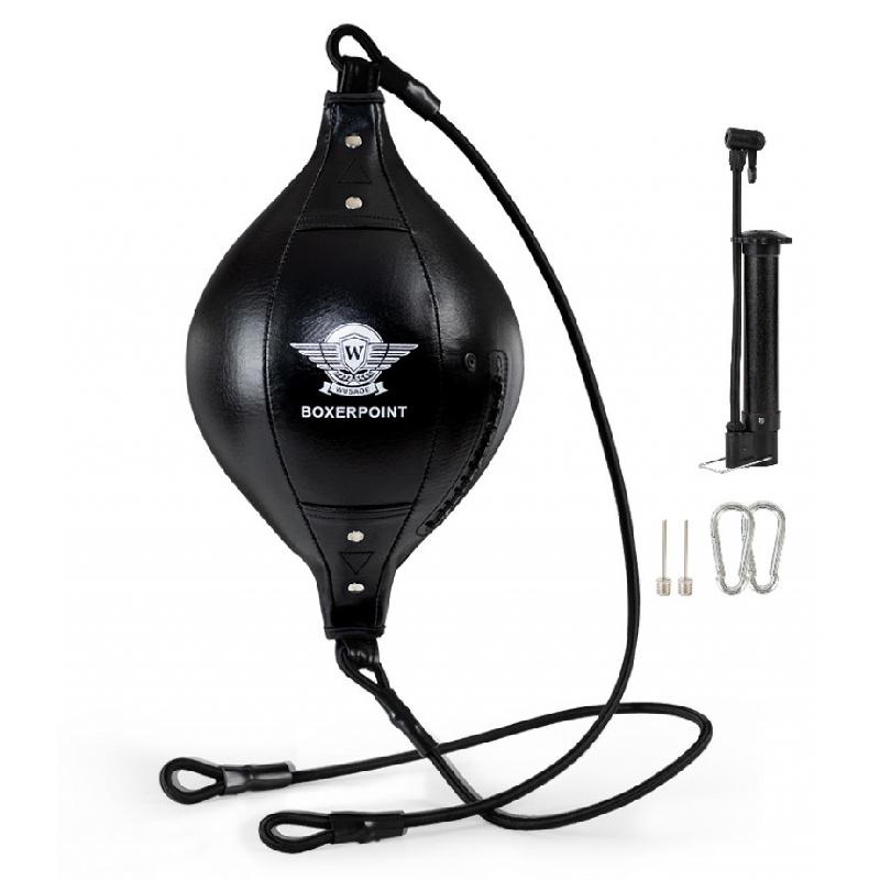New Portable Training Double End Bag Boxing Punching Ball Flexible PU Leather Fitness Core Training And Coordination Equipment