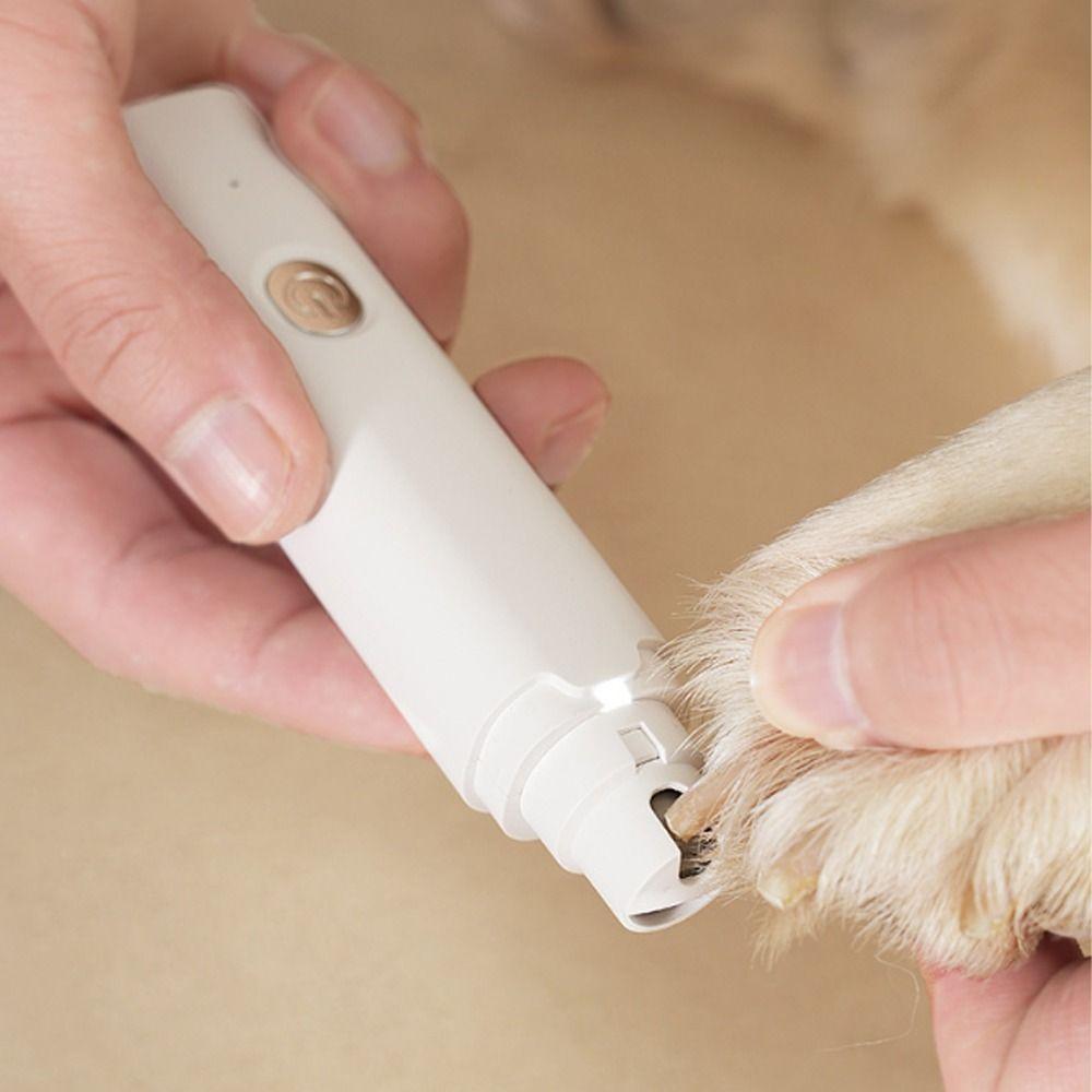 Quiet Operation Electric Dog Nail Grinder LED Light Pet Claw Trimmer Pet Nail Grinder  Cat Paw Care