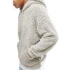 Solid Color Fashion Casual Men Drawstring Hooded Long Sleeve Pullover Hoodie