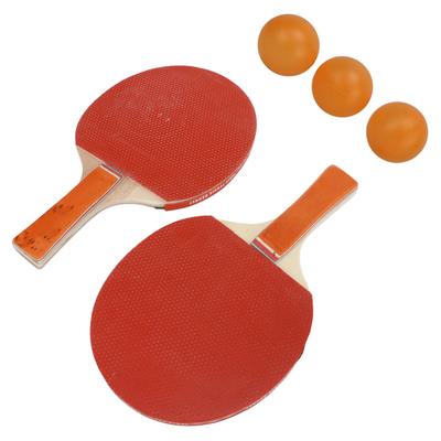 Tischtennisschläger Ball Set Schweißabsorption Bequeme Haptik Hohe Geschwindigkeit Gleichmäßige Elastizität für Anfänger Amateure