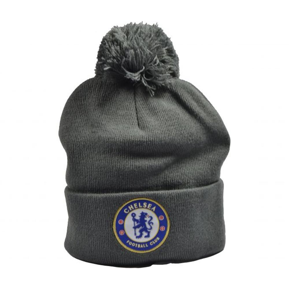 Chelsea FC Crest Knitted Bobble Hat