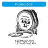 Compactly 3Meter Carbon Steel Measuring Tape with Carabiner Lightweight ABS Housing For Precise Measurement Tool