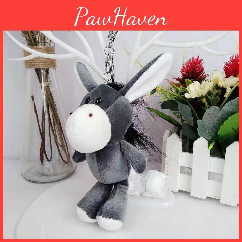 Plush Attractive Animal Keychain Adorable Lion And Elephant For Decoration Backpack