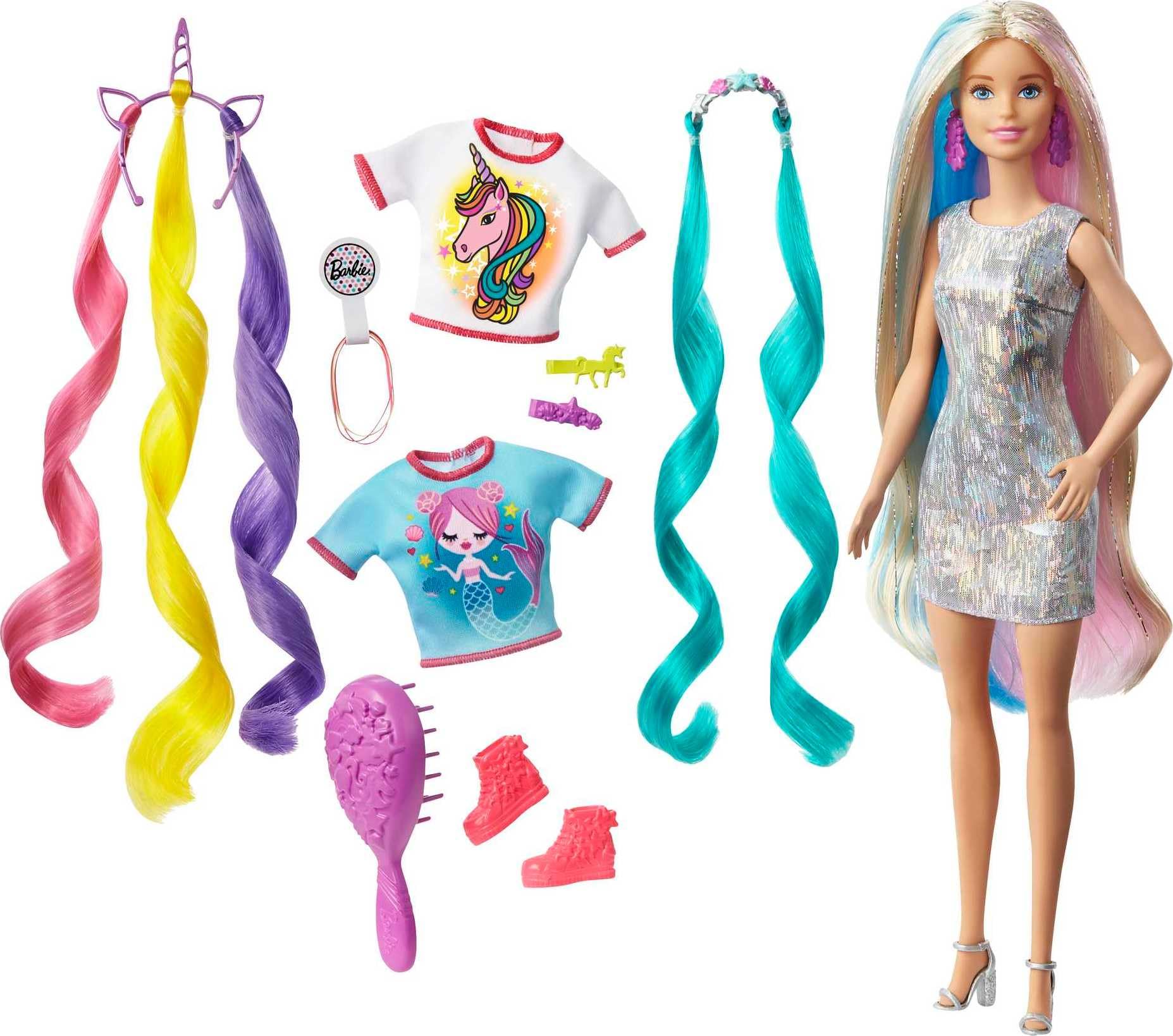 

Barbie Fantasy Paper Play Set Accessory GHN04 [Dress-up Doll, Set] [Ages 3+] розовый