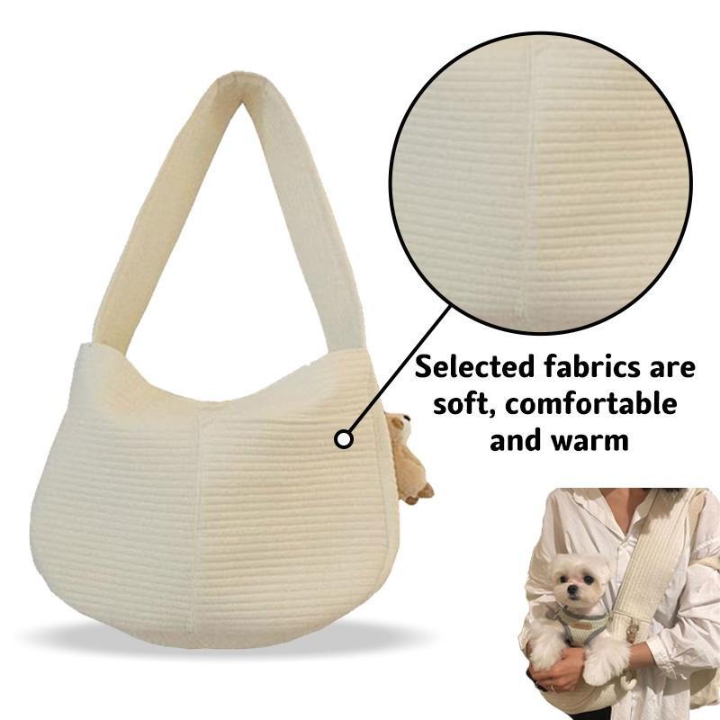 Stylish Cat Carrier With Single Shoulder And Crossbody Straps Perfect For Outdoor Adventures