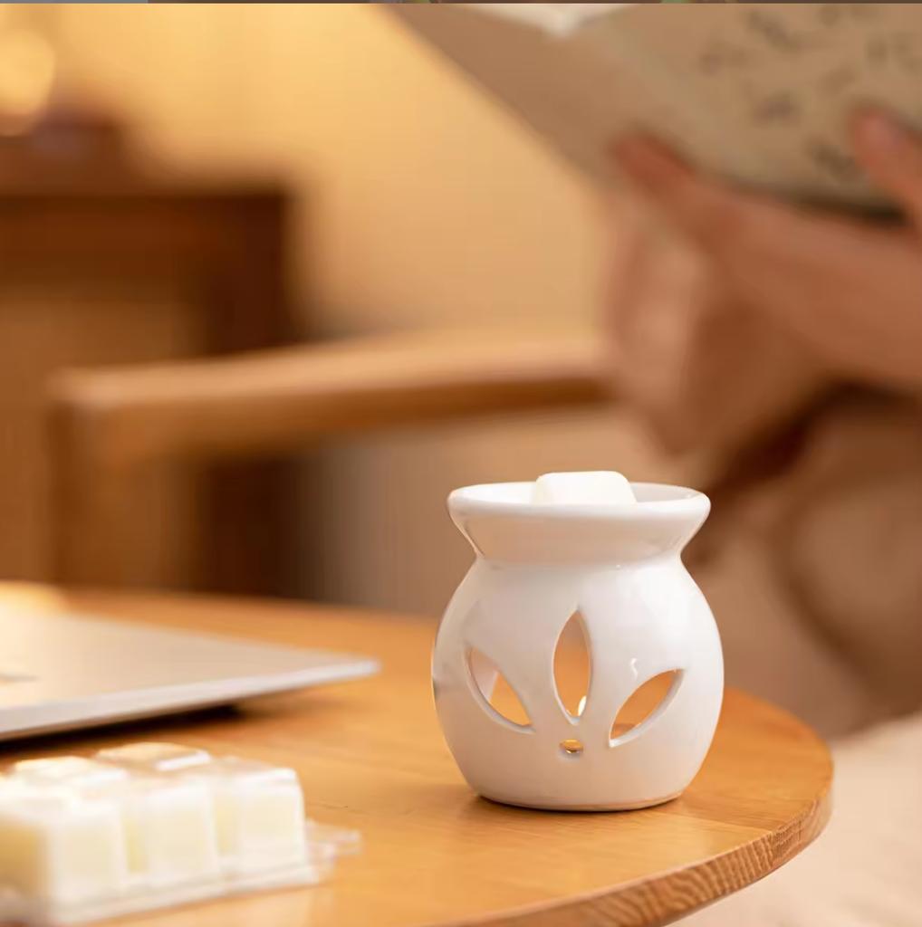 Home Aroma Essential Warmer Aromatic Incense & Candle Holder for Perfume Wax Melt Burners Tealight Holder Ceramic Oil Burner