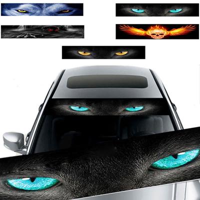 Samolepka na přední přední sklo na auto Terror Decor 3D Univerzální samolepka na sluneční clonu