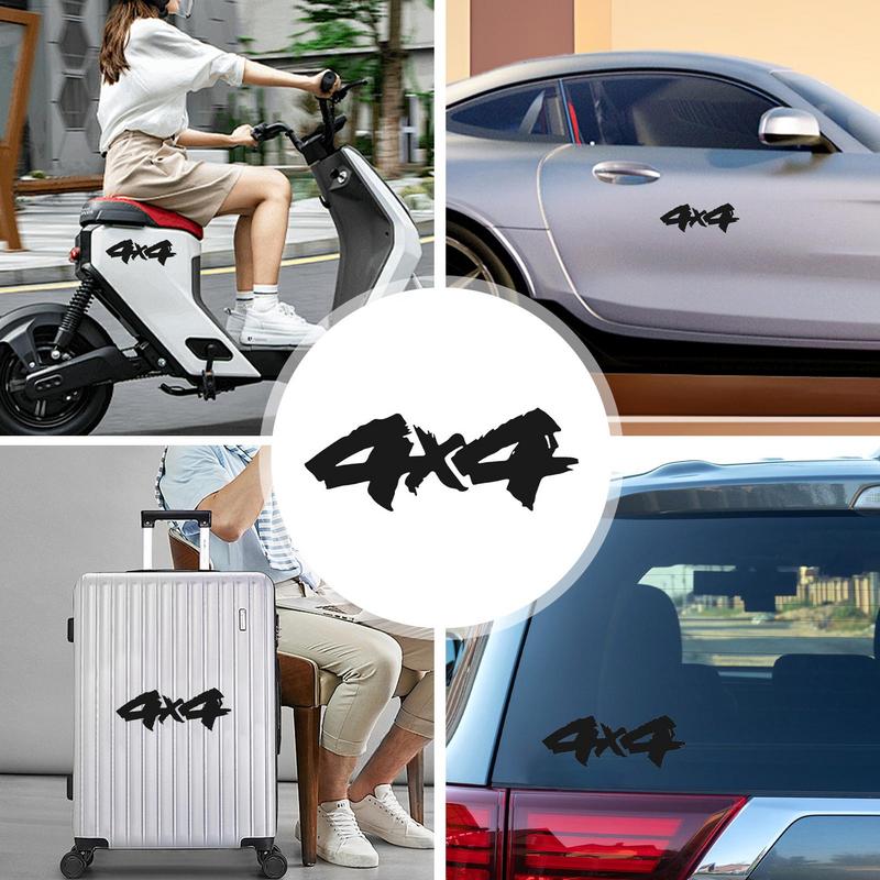 Auto Stickers Creative Waterproof Car 4x4 Sticker Versatile Off Road Stickers Off Road Decals For Dashboard Motorcycle Scooter