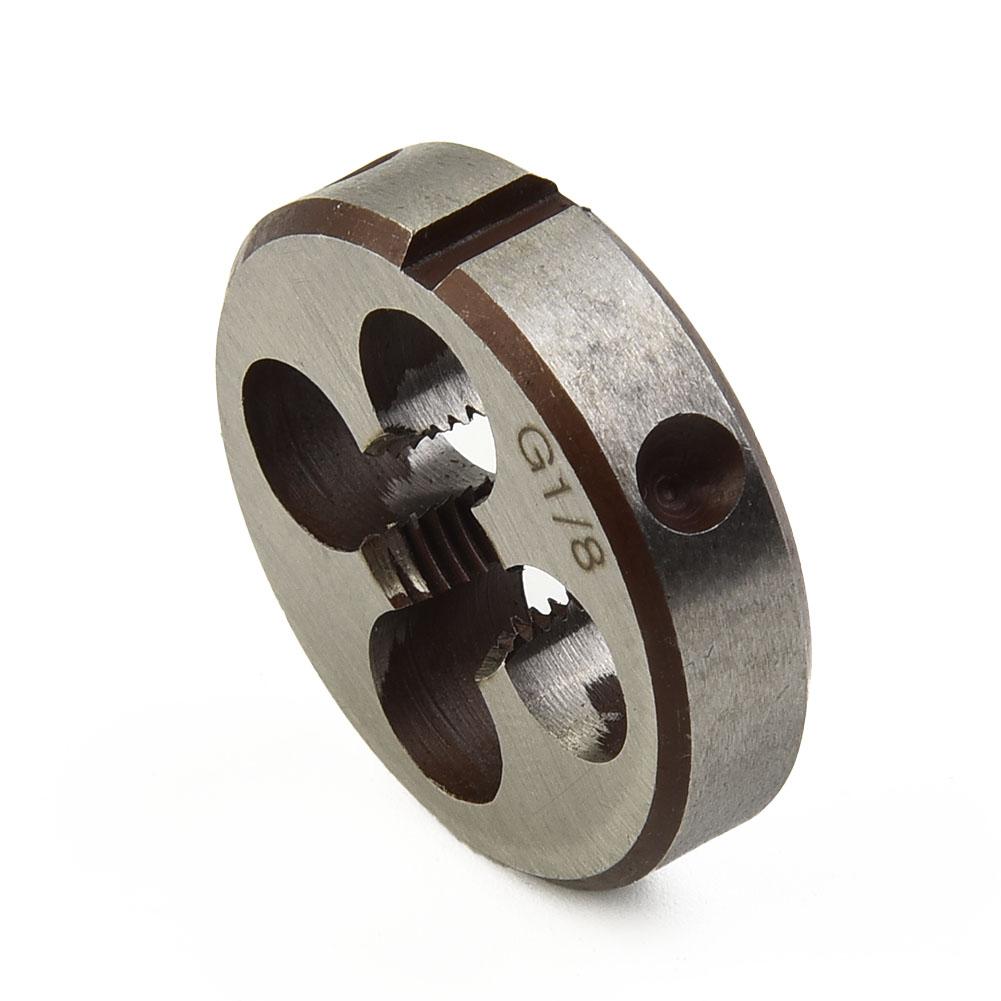 High Duty Pipe Thread Round Dies For BSP 1/8 1/4 3/8 1/2 3/4 HSS High Speed Steel Pipe Thread Round Die Hand Tools Tap Die