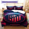 Juego de Edredón Ropa de Cama Atleti Funda de Edredón Funda de Almohada Decoración del Hogar Regalo de Cumpleaños (1 * funda nórdica + 2 * fundas de almohada, sin núcleo)