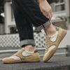 Mode Herren Atmungsaktive Schnür-Laufschuhe Leichte Skateschuhe Herren Bequeme Sneaker für Herren Rutschfeste Sportliche Freizeitschuhe