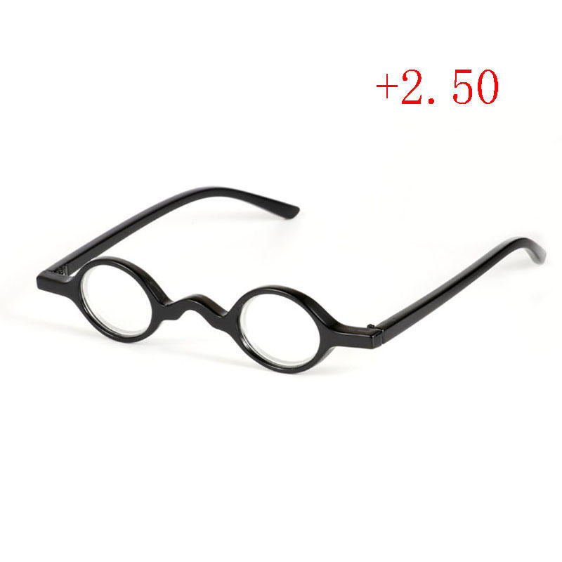 New Round Retro Reading Glasses Man Women Resin Clear 1.5 2.0 1.0 2.5 Presbyopia Tenacity Glass R7W7